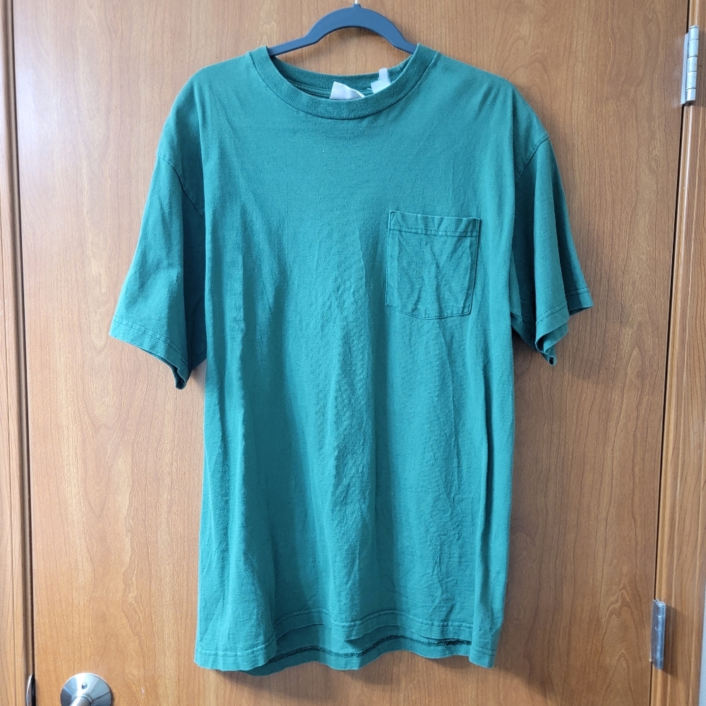 North Crest Green Pocket Short Sleeve Tee One Size